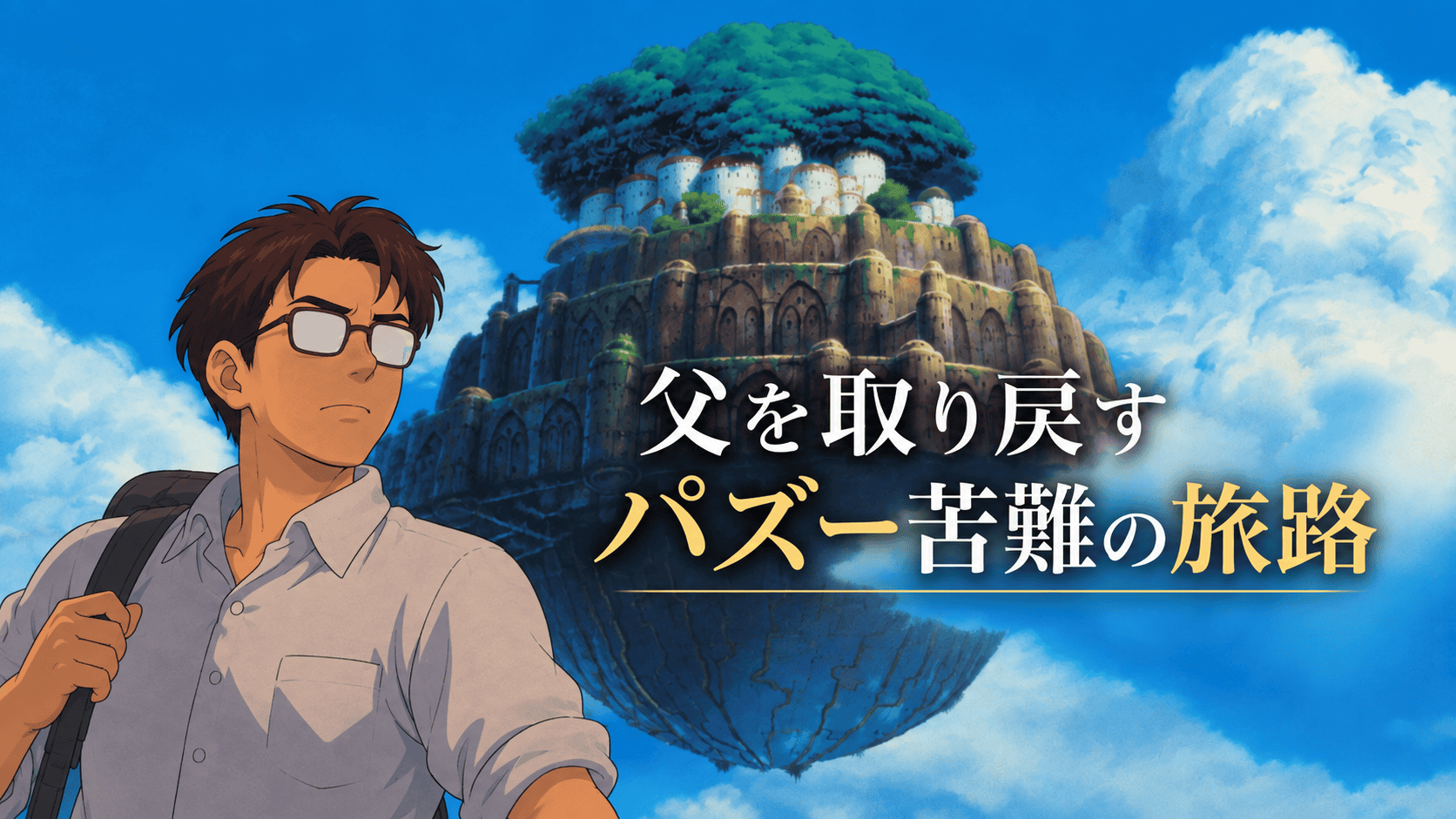 天空の城ラピュタ】パズーの名台詞「向こうは逆に風が吹いている」を