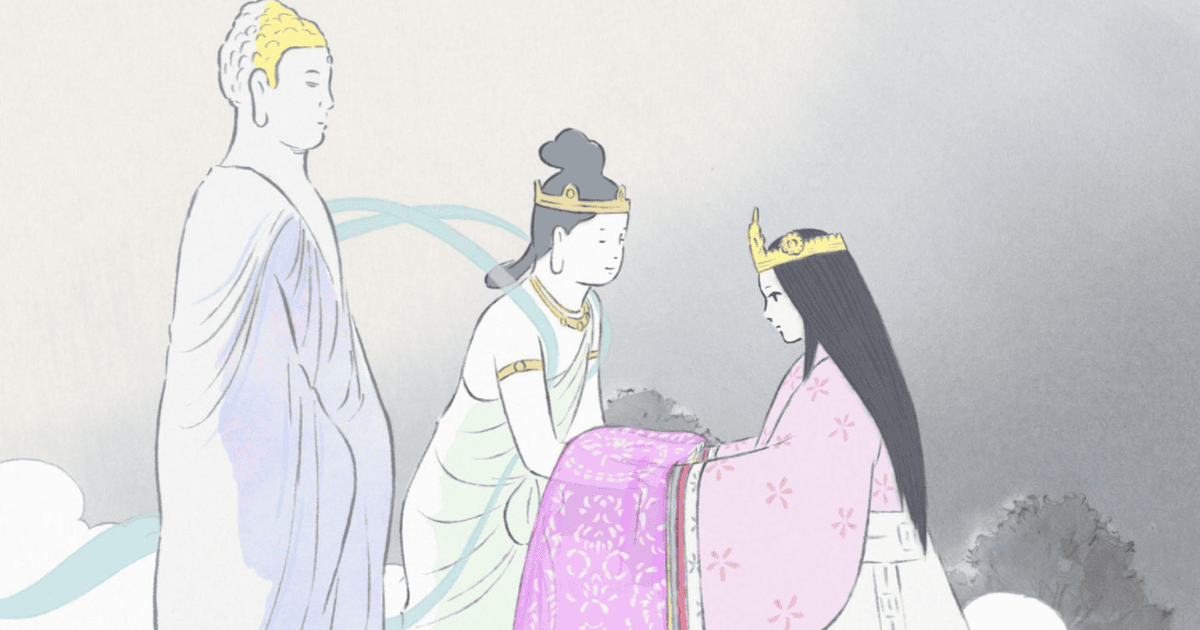 「かぐや姫の物語」の登場人物・月の王と女官