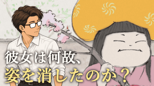 女童を大きく映した公式静止画と、彼女を見つめるシフル。「彼女は何故、姿を消したのか？」の文字。